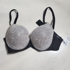 Akira rhinestone studded bra